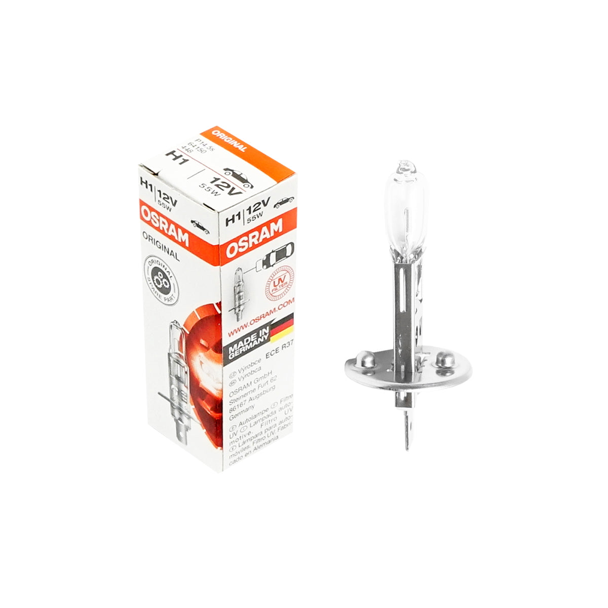 Halogen bulb H1 12V/55W P14.5S Osram